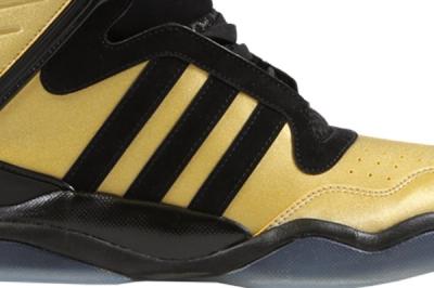Originals Courtside Collection Black Gold High Sole And Three Stripes 1