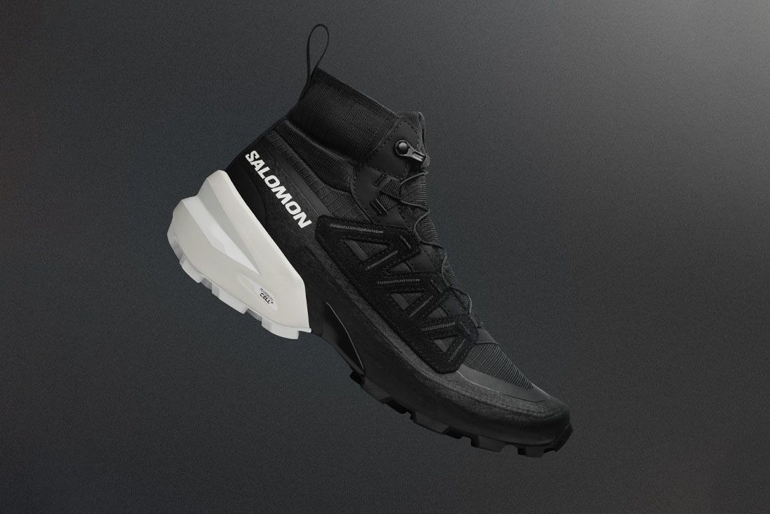 mm6 maison margiela black salomon edition cross low sneakers