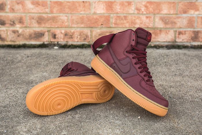 Maroon high top air force ones online