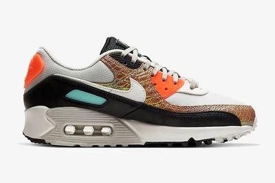 Nike Air Max 90 Gold Snake Skin Lateral Inside