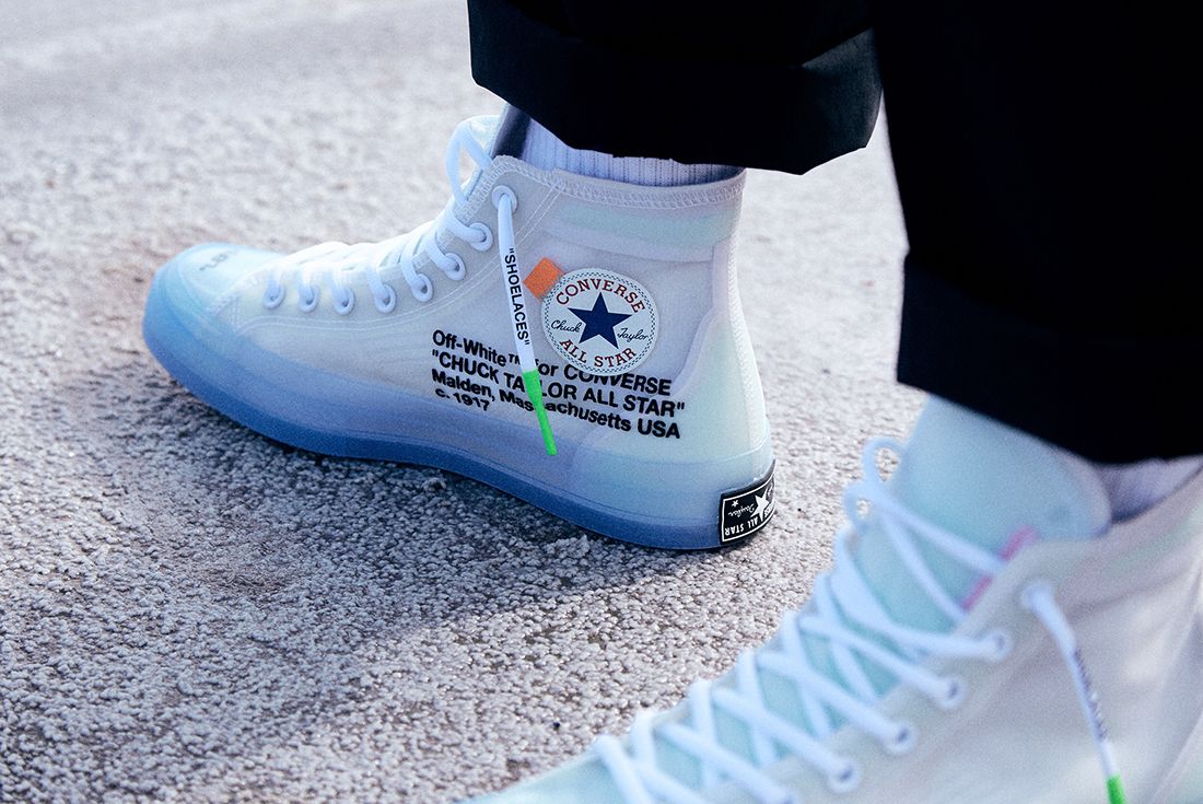 Off White X Converse Chuck 70 On Foot 9