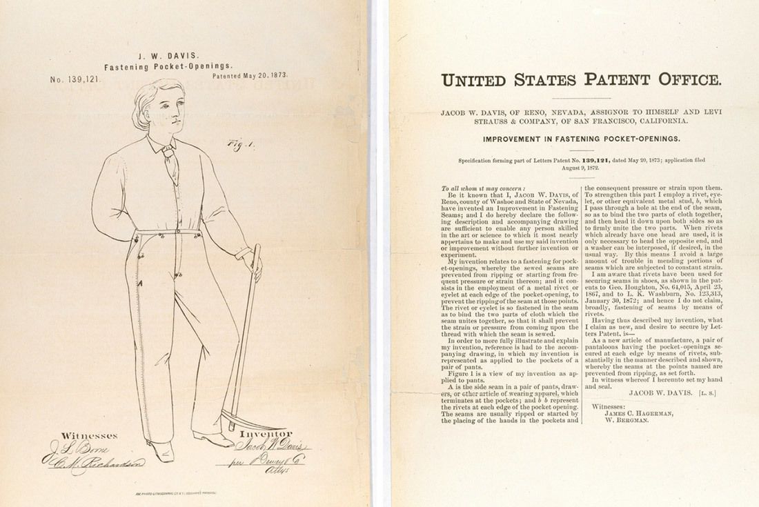 levi strauss patent