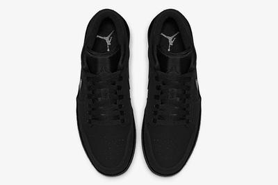 Air Jordan 1 Low Triple Black 553558 056 Top