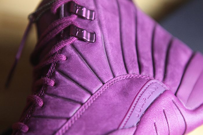 purple suede jordans 12