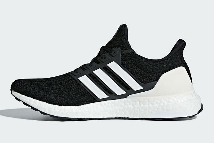 ultra boost black white stripes