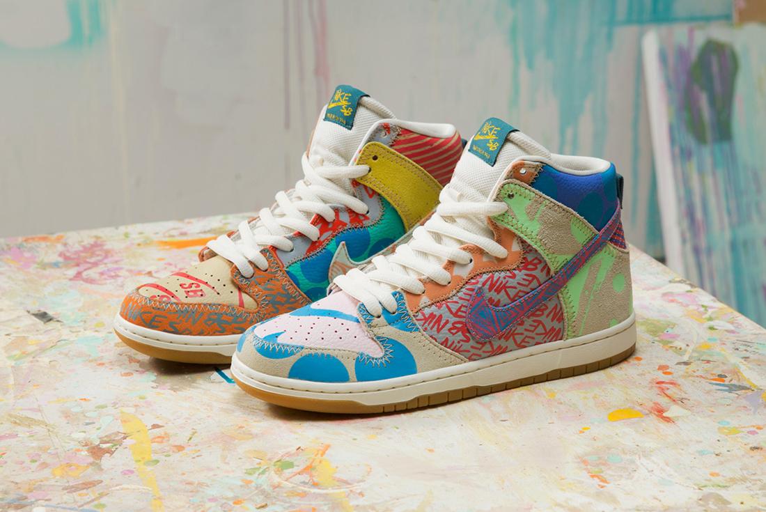 Thomas Campbell X Nike SB Dunk High Premium (What The) - Releases