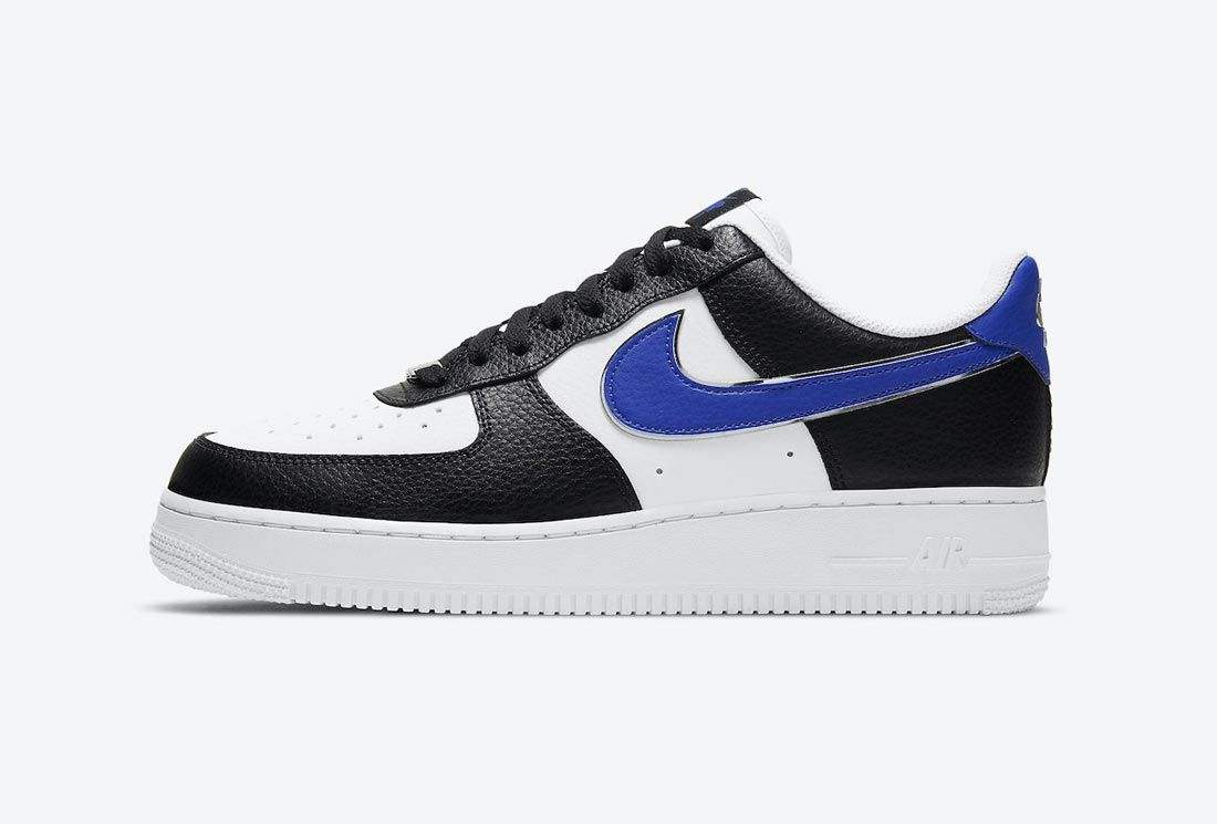black white and blue air force 1