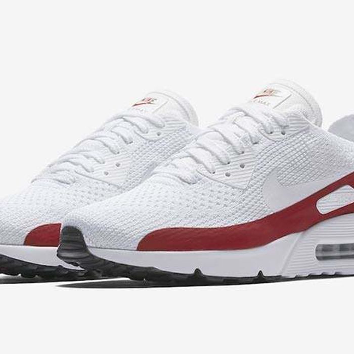 Suponer necesidad Proverbio Nike Air Max 90 Ultra 2.0 Flyknit (White/Red) - Sneaker Freaker