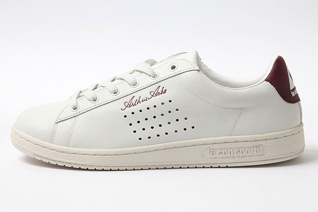 Arthur Ashe White Leather Premium Side 1