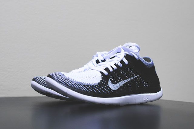 Free Flyknit 4 0 White Black Perspective