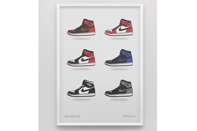 Sneaker Prints Air Jordan 1
