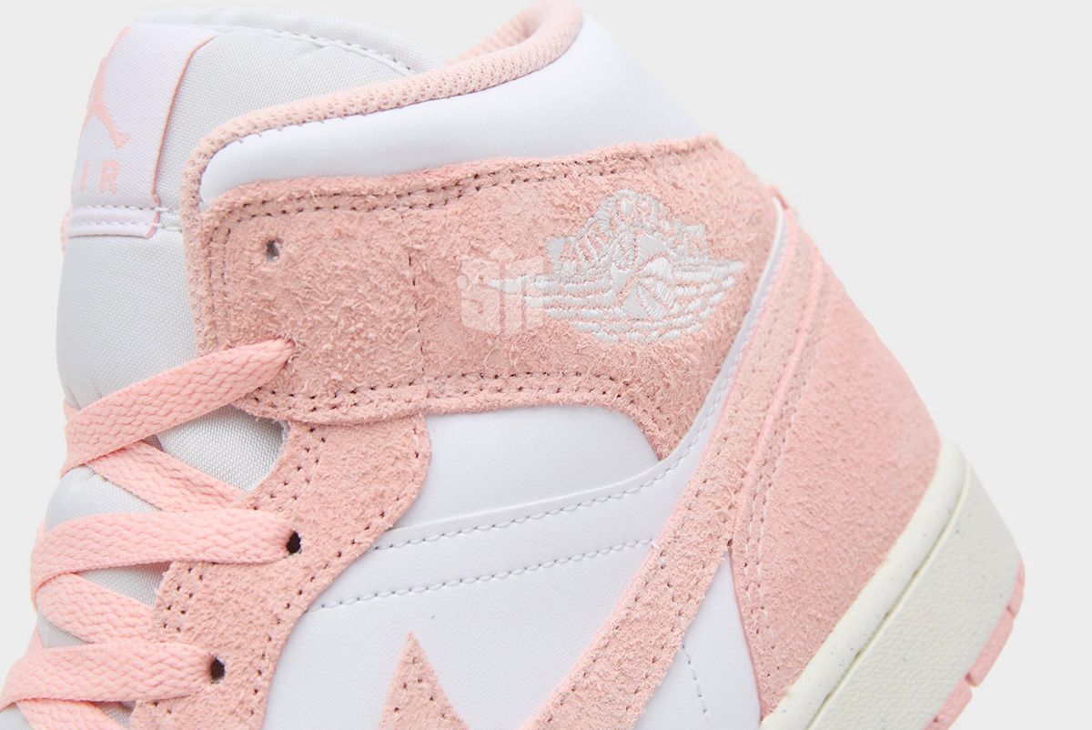 The Air Jordan 1 Mid Arrives in Soft Pink Hairy Suede - Industry News