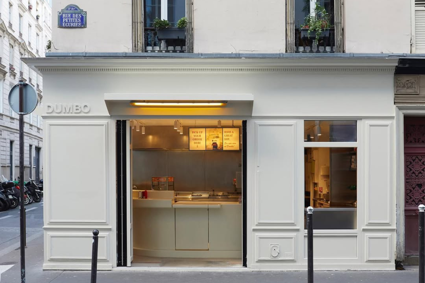 exterior of burger shop