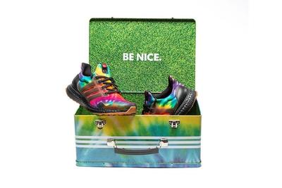 Nice Kicks Adidas Ultra Boost Woodstock Tie Dye Fu9164 Box Front Shot