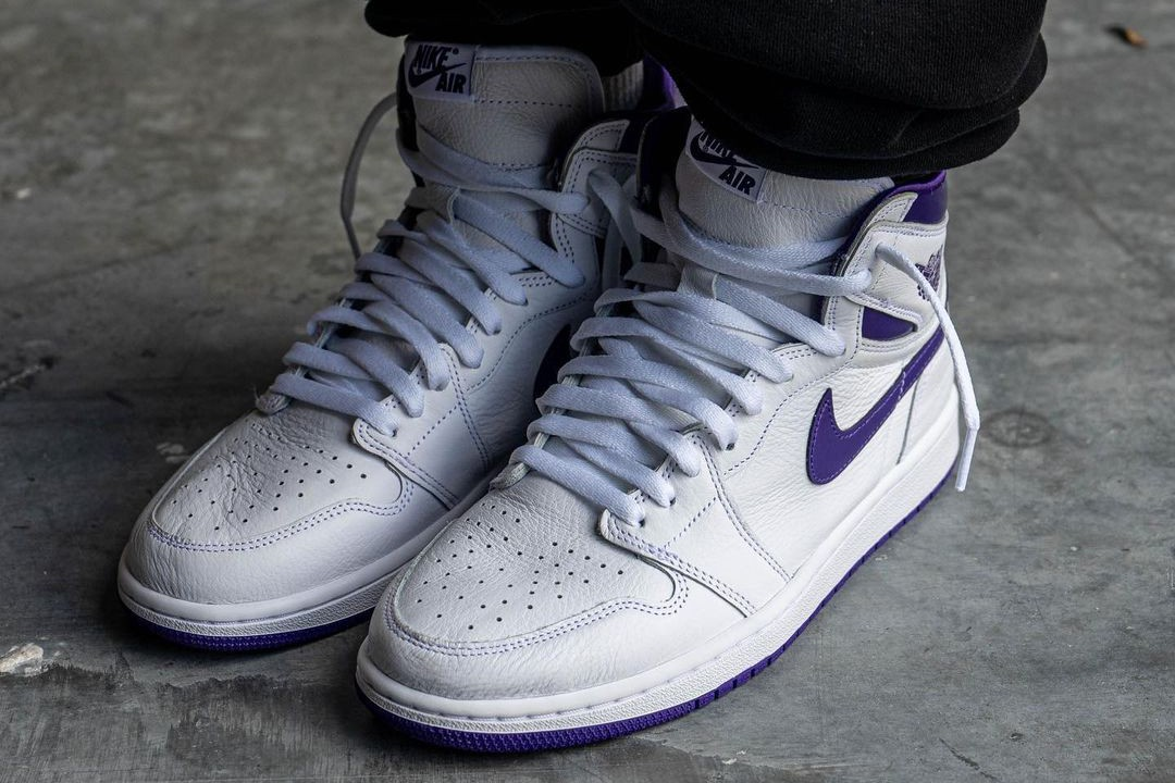 An On Foot Look At The Air Jordan 1 High Og Court Purple Sneaker Freaker