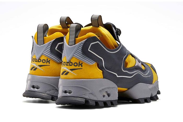 Reebok Instapump Fury Trail Shroud Yellow Rear Angle