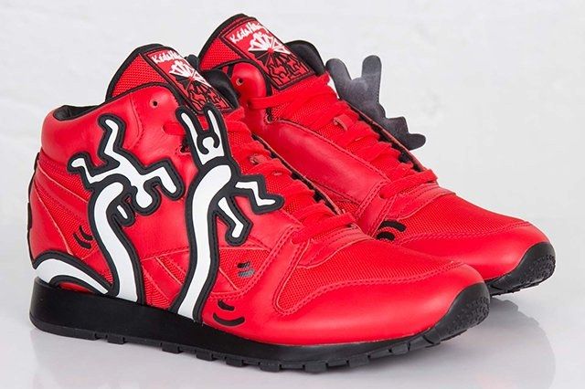 reebok classic leather lux x keith haring