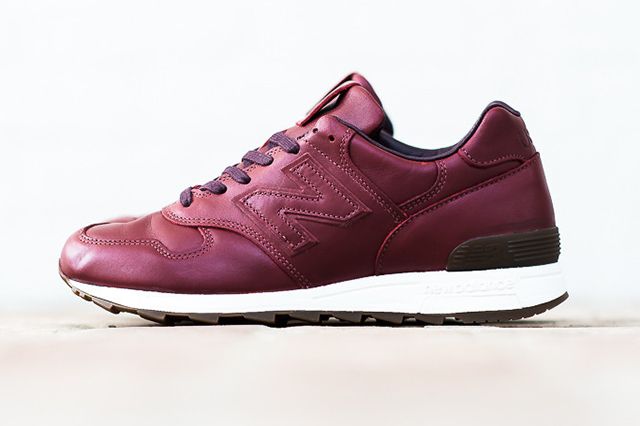 burgundy leather new balance