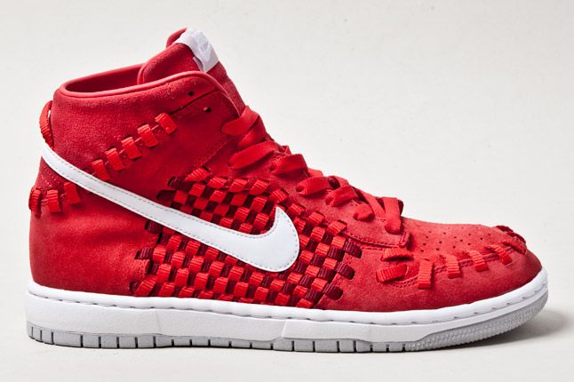 Nike Dunk Woven Checkerboard Red 1 1