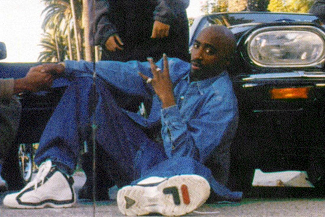 Tupac Wearing Fila Grant Hill 2