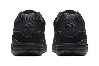 Nike Air Max 1 Triple Black 319986 045 Release Date Heel