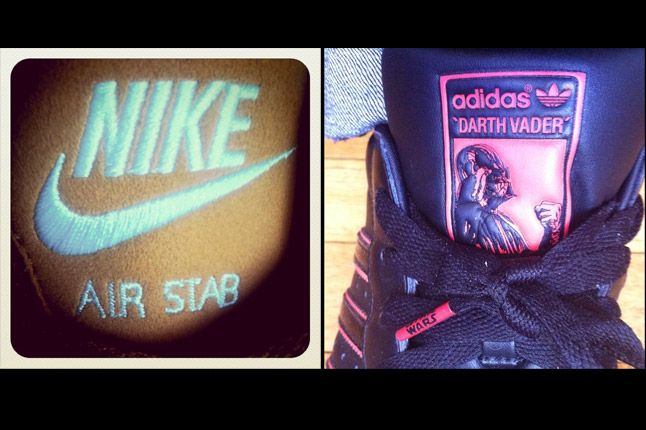 Nike Air Stab Adidas Superstar Darth Vader 1