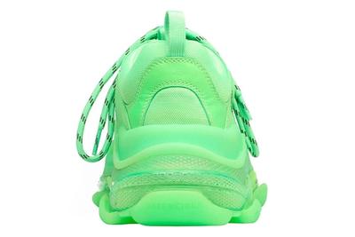 Balenciaga Triple S Neon Green Heel