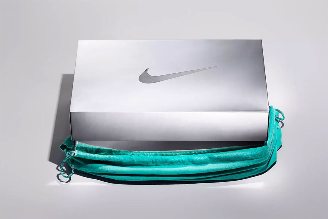 Tiffany & Co. Create One-of-One Silver Nike Shoe Box