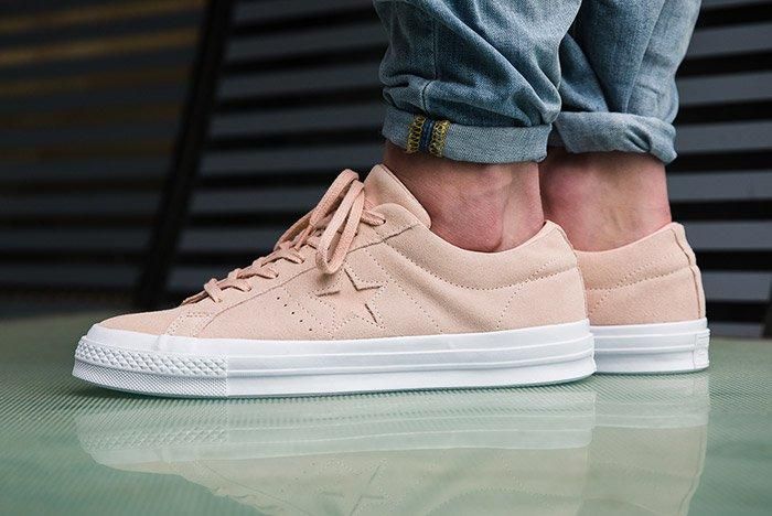 converse one star suede cream