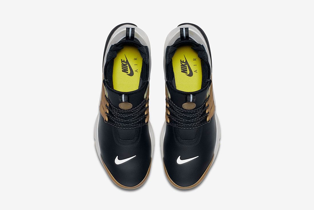 nike air presto mid utility black gold