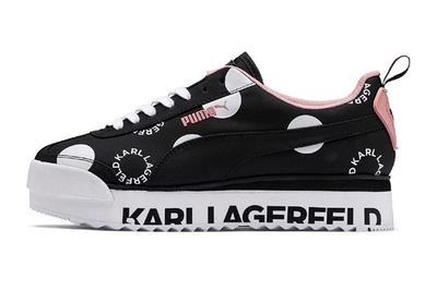 Karl Lagerfeld Puma Roma Pink Lateral Side Shot