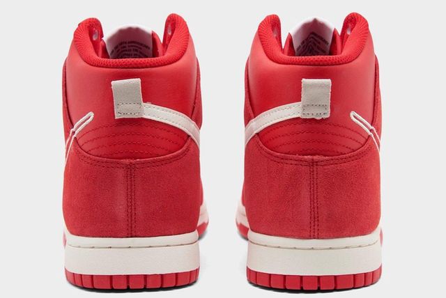First Look: The Nike Dunk High 'First Use' Covered in 'University Red ...