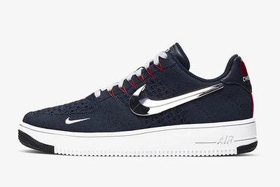Nike Air Force 1 Flyknit New England Patriots Left