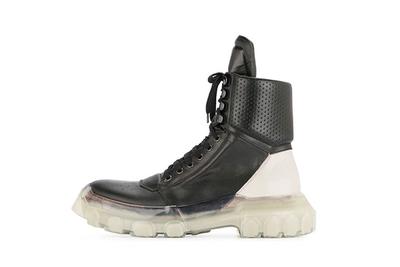 Rick Owens Tractor Dunk Boots Black White Release 1 Sneaker Freaker