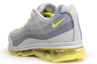 Nike Wmns Air Max 95 Dynamic Flywire Yellow Grey Reverse Angle 1