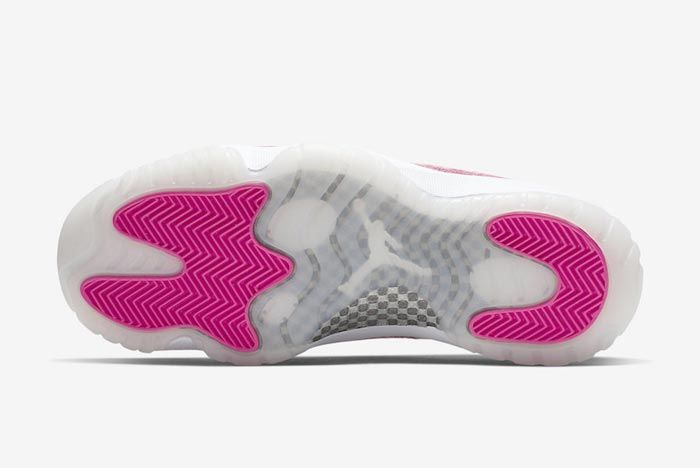 Air Jordan 11 Low Pink Snakeskin Outsole
