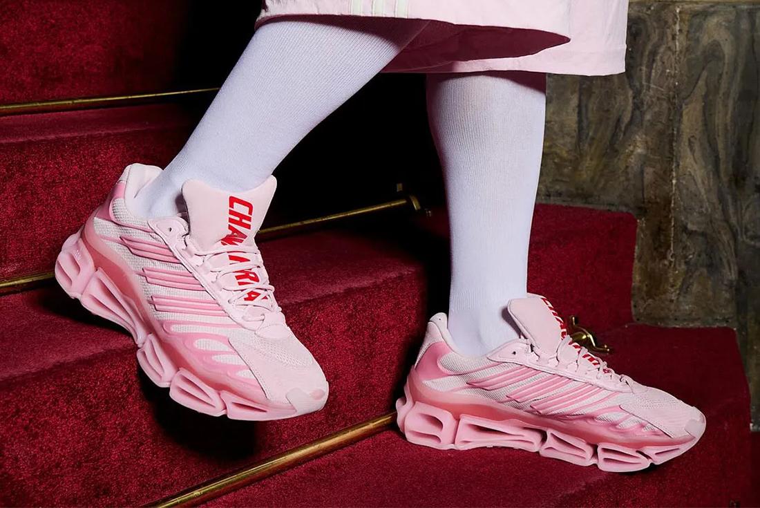 willy chavarria adidas megaride ag pink on foot paris fashion week