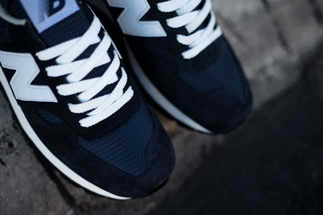 New Balance 990 Navy Front Lace 1