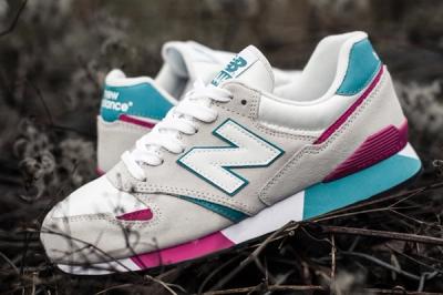 New Balance 446 White Teal Berry 1
