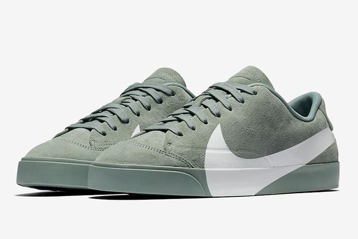 nike blazers with green swoosh