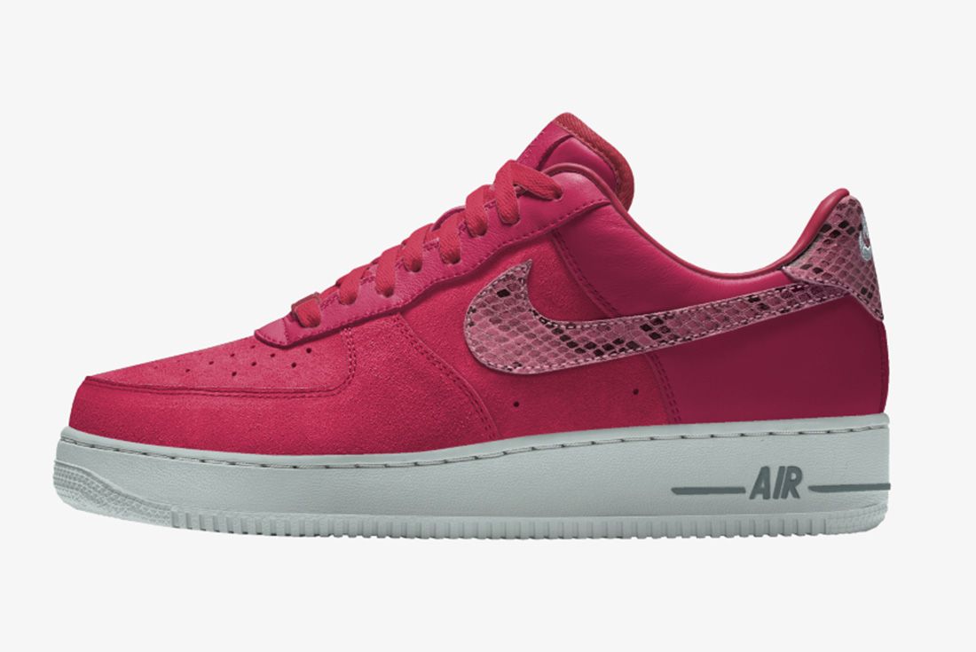 nike by you air force 1 snakeskin