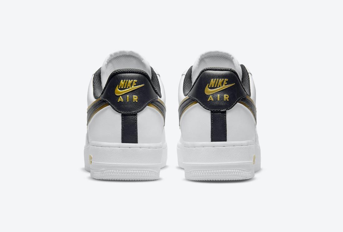 Nike Air Force 1 White/Black/Metallic Gold