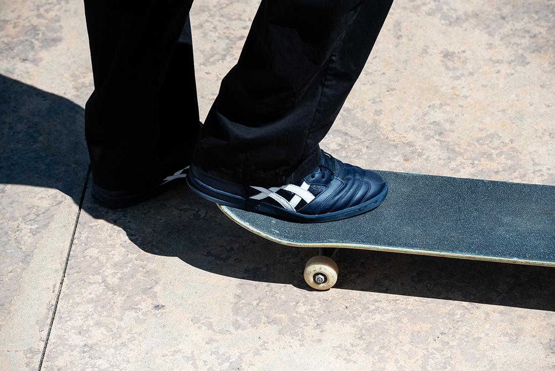 gino iannucci asics skateboarding leggerezza fb on skateboard