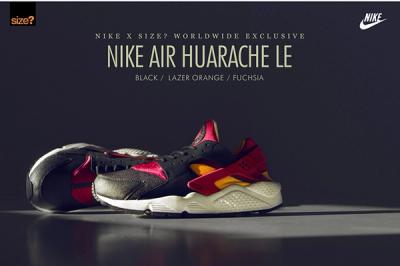 Size Nike Air Huarache Le Exclusive Lazer Orange Fuchia 1