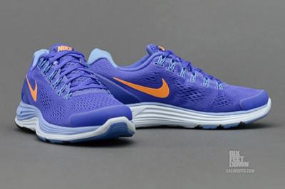 Nike Lunarglide 4 Violet Force Bright Citrus Pair 1