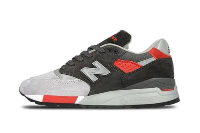 New Balance 998 Made In Usa Grey Red 1