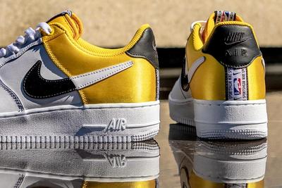 Nike Nba Air Force 1 Low Yellow Black White Detail