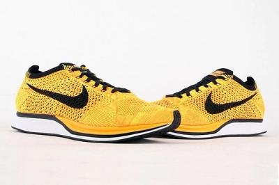 Nike Flyknit Racer Yellow Black 5