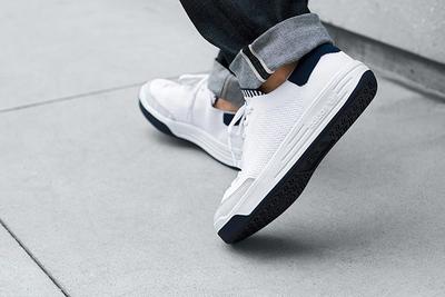 Adidas Rod Laver Primeknit Pk White On Feet 2