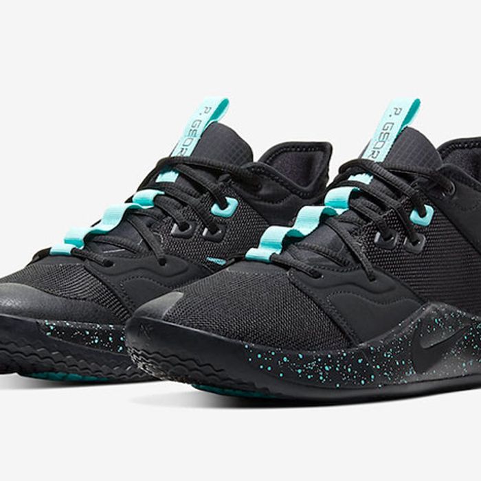 Goma Vacaciones carencia Official Look: Nike PG 3 Gets Speckled Out in 'Black Aqua' - Sneaker Freaker